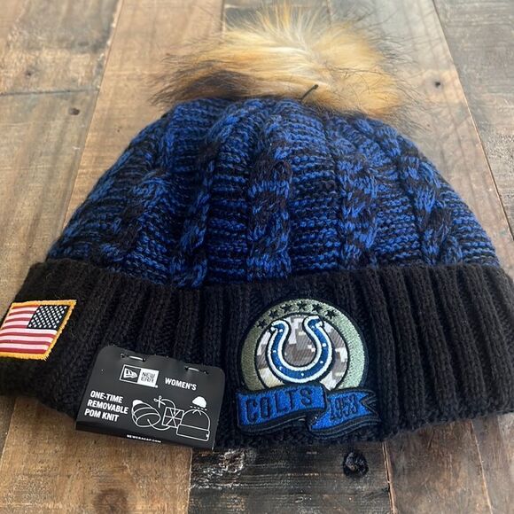 NWT INDIANAPOLIS COLTS WOMENS BEANIE HAT - Picture 1 of 5